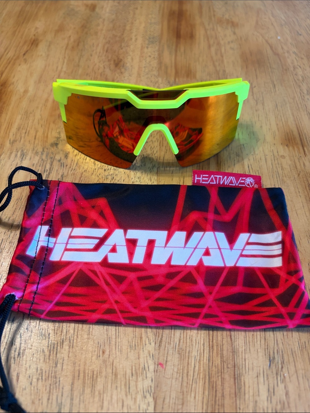 Heat Wave Visual Z87+ Neon Yellow Mirrored Sunglasses